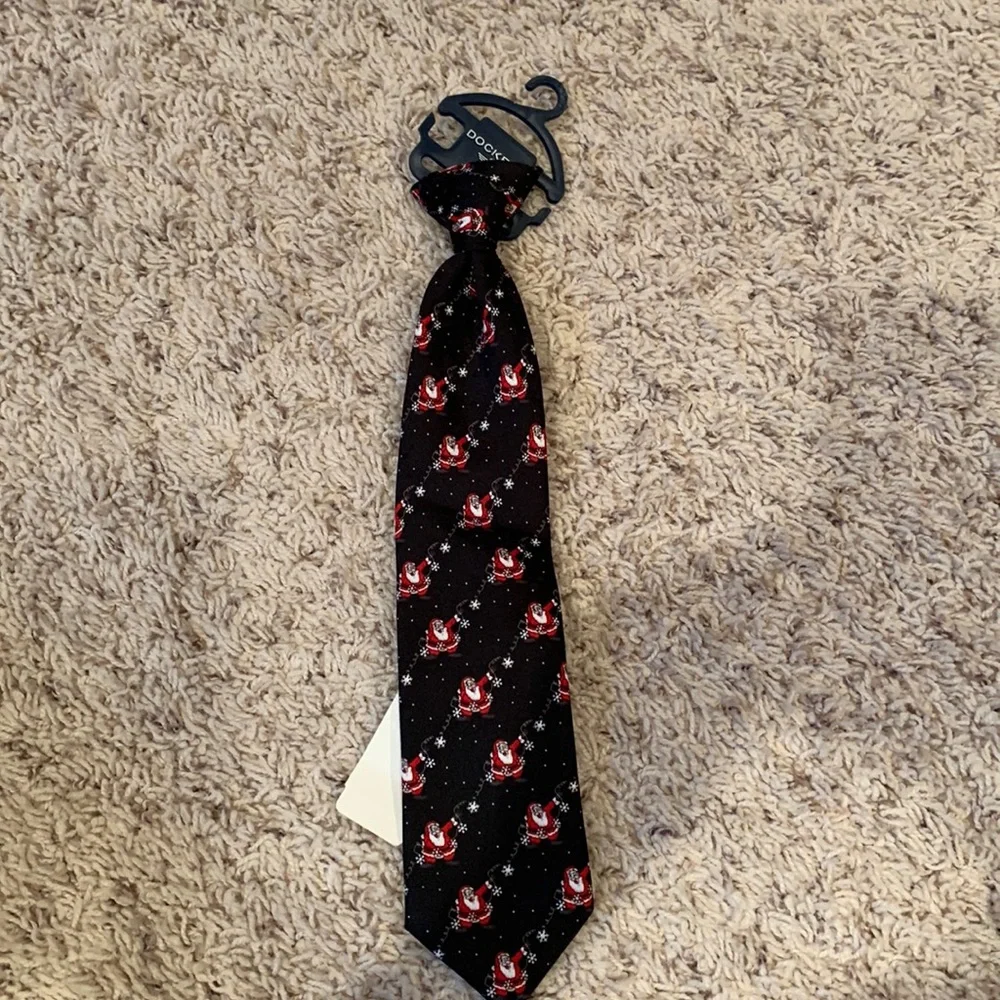 NWT Christmas clip on tie